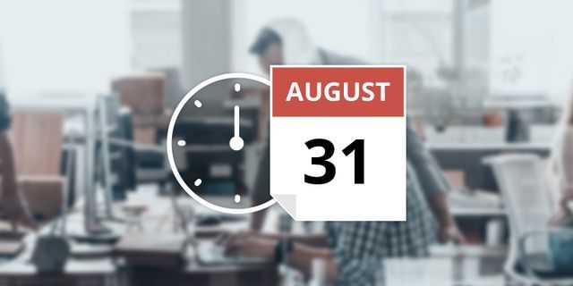 ساعات عمل القسم المالي لدى FBS في ٣١ أغسطس